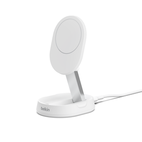 Convertible Magnetic Wireless Charging Stand with Qi2 15W, White, hi-res
